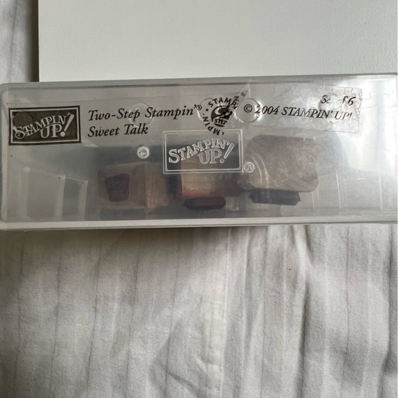 Vintage Stampin Up Retired Valentine’s Day Sweet Talk Stamping Stamp Candy Heart - Picture 3 of 5